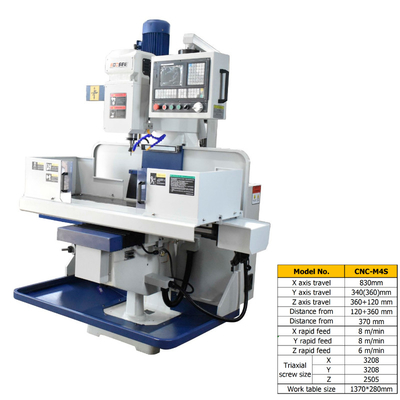 Precyzyjne centrum maszyn CNC 1370 * 280 mm Odporność na zużycie stołu roboczego do metalu